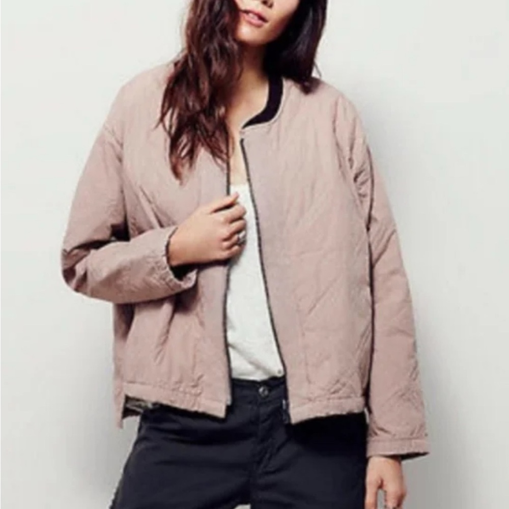 Free People / Quilted Aviator Jacket / S